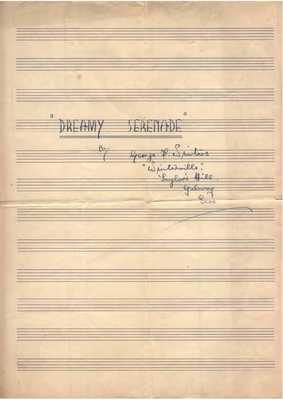 Manuscript of Dreamy Serenade