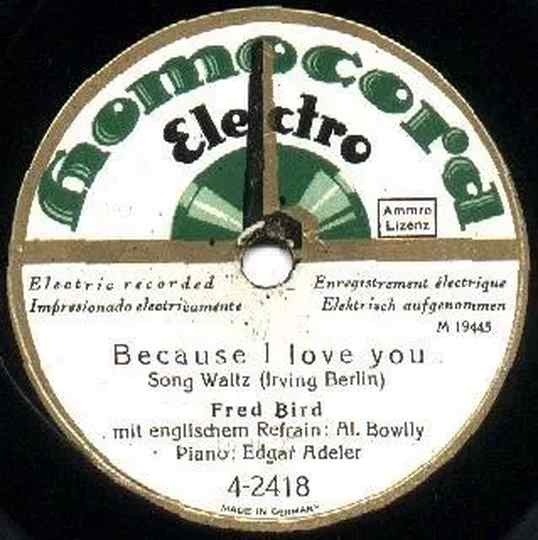 Because I Love You by Fred Bird