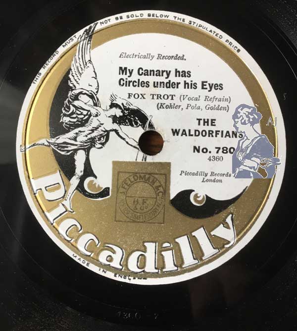 My Canary Has Circles Under His Eyes. Please contact me if you have this record for sale. Thanks