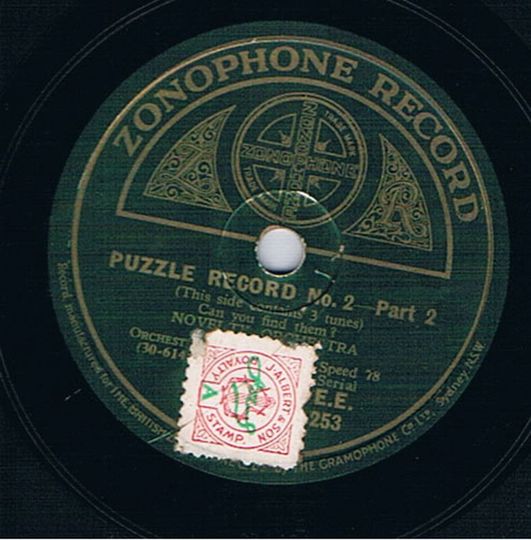 Goodnight, Sweetheart- zonophone