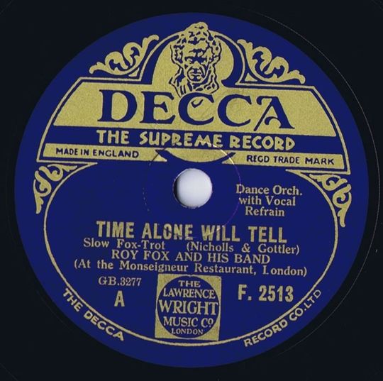 Time Alone Will Tell