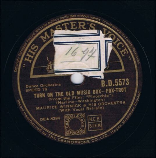 Turn On The Old Music Box.